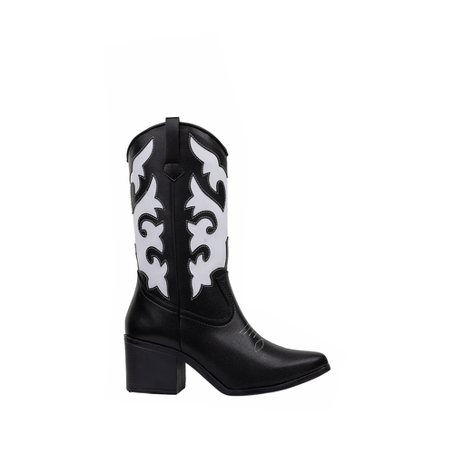 Bota Verona 27 Cabra- Negro/Blanco (Sintético)