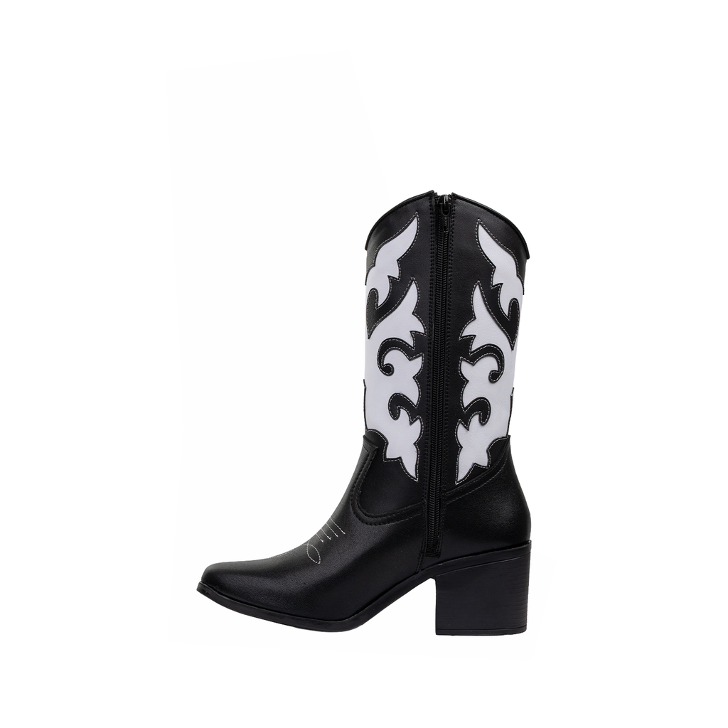 Bota Verona 27 Cabra- Negro/Blanco (Sintético)