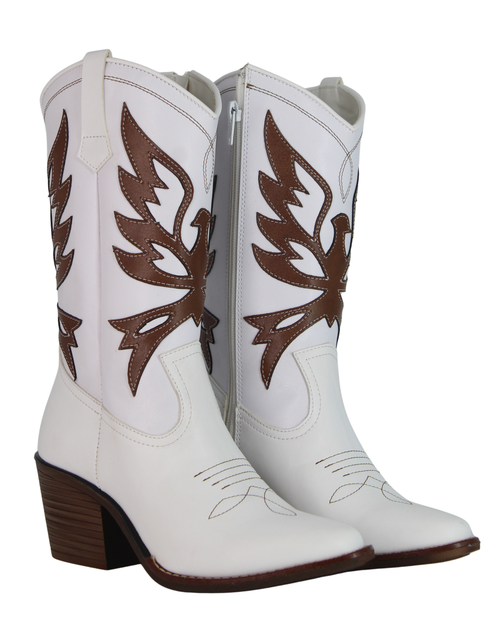 Bota Verona 30 CABRA BLANCO/NOVARA COGÑAC